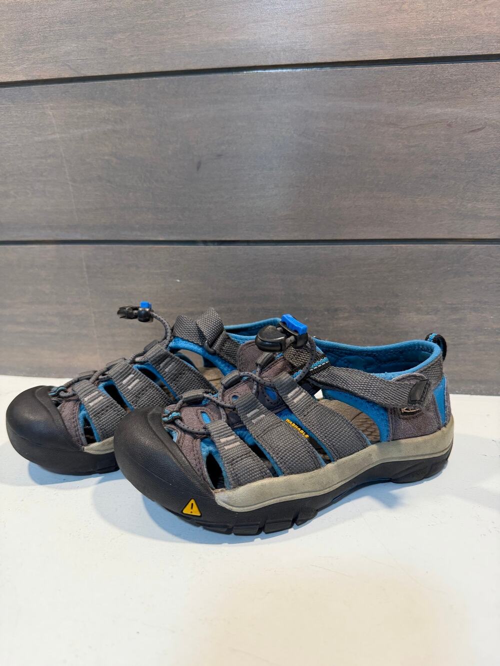 Keen Little Boys Newport H2 Sandal Blue Gray Size 13 Outdoor Washable
